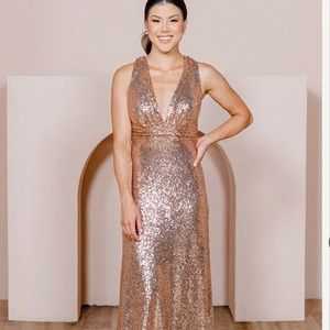 Rose Gold Sequin dress